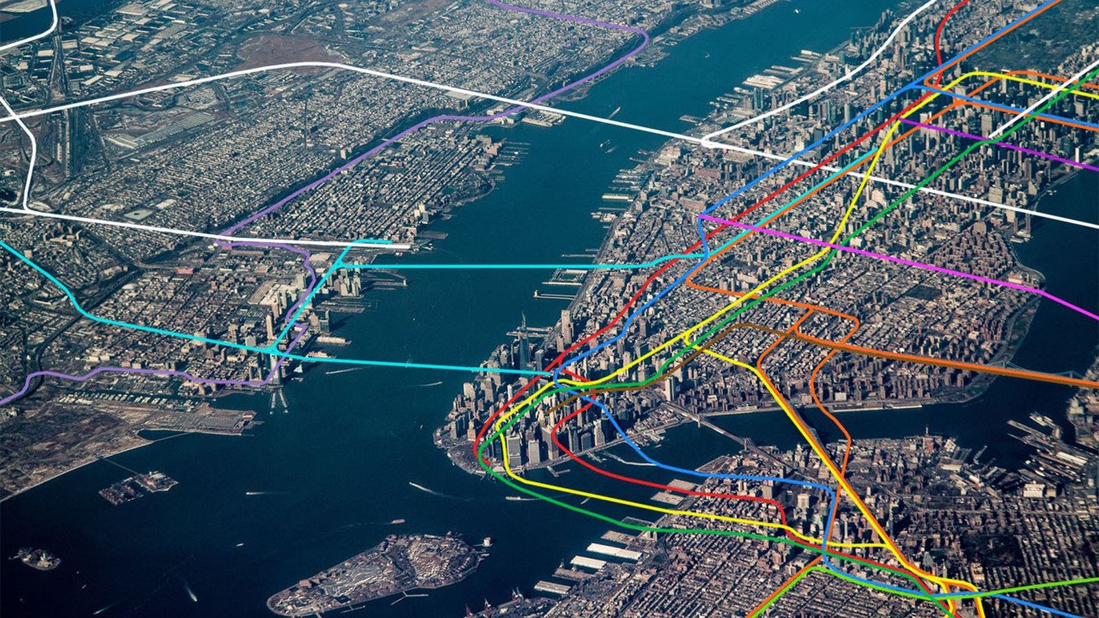nyc-subway-system-map-overlaid-over-manhattan-aerial-image-2.0